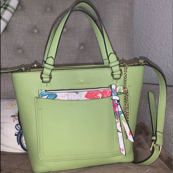 Nanette Lepore Handbags - Nanette Lepore purse with a miniature detachable zipper pouch. Sage green.